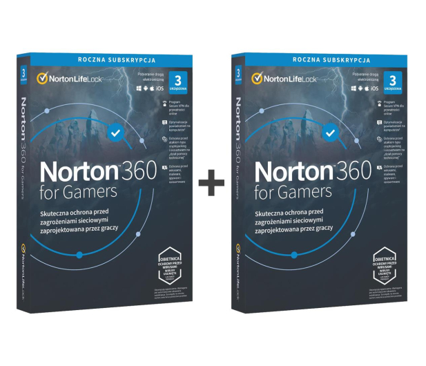 NortonLifeLock | Norton 360 for Gamers 3st. + 3st. (12m.) - 672622 - zdjęcie